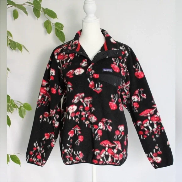 RARE: Patagonia - Forest Mushroom Limited Snap-T Fleece Synchilla Small - Picture 6 of 9